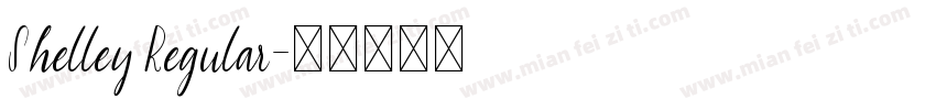 Shelley Regular字体转换